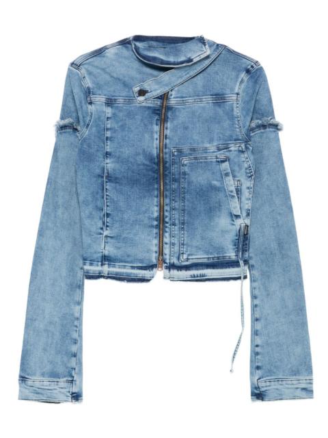 frayed denim jacket