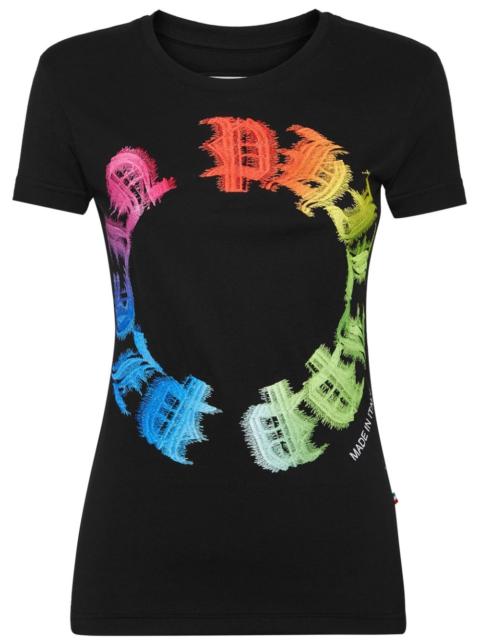Rainbow Gothic Plein-print T-shirt