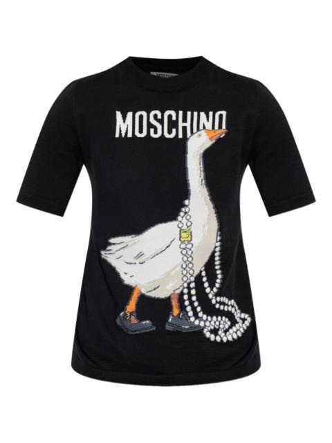 goose print T-shirt