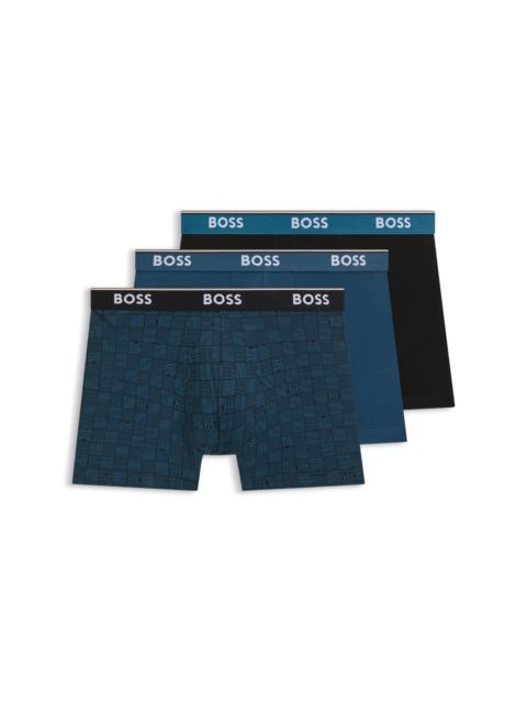 THREE-PACK OF STRETCH COTTON BOXER BRIEFS
