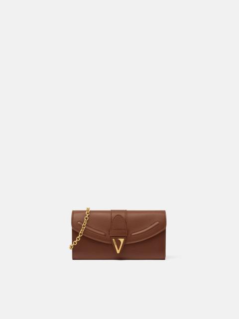 V Leather Wallet On Chain