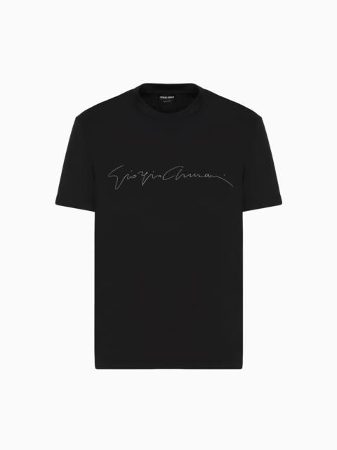 STRETCH BAMBOO-VISCOSE JERSEY T-SHIRT