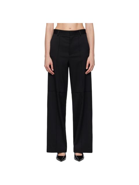 Black Tailoring Wool Trousers