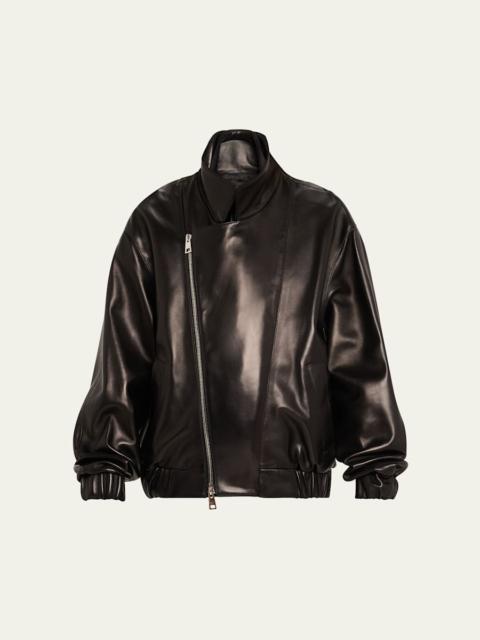 The Emmett Layered Lambskin Leather Jacket