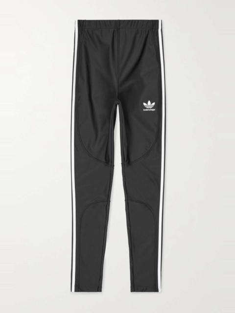 + adidas Athletic striped printed stretch-jersey leggings
