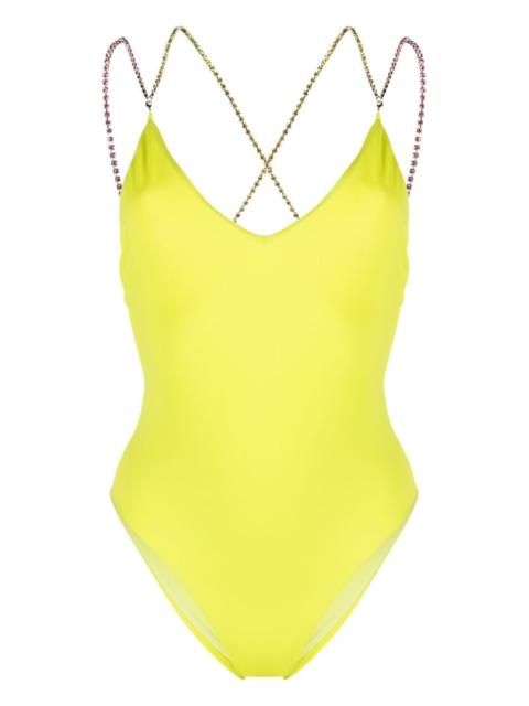 crystal-strap swimsuit