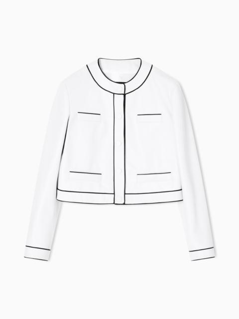 SEMI-ANILINE LAMBSKIN NAPPA LEATHER JACKET