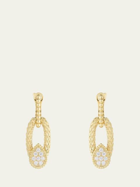 Serpent Boheme 18K Yellow Gold Diamond Pendant Earrings
