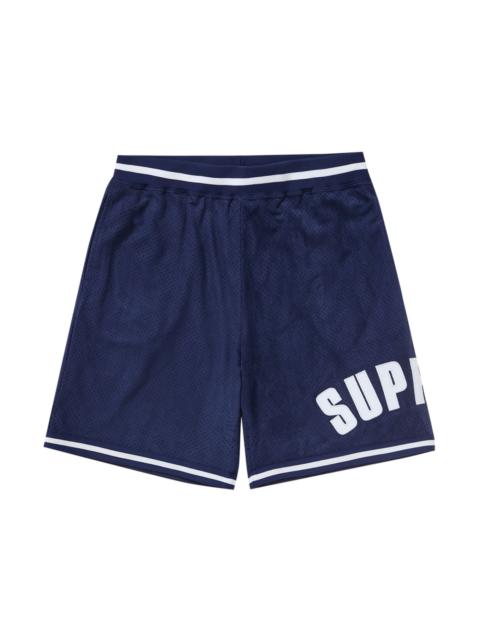 Supreme Ultrasuede Mesh Short Navy