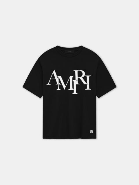 AMIRI STAGGERED LOGO TEE