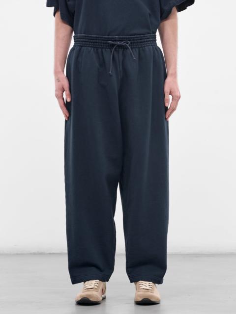 Navy Cotton Baggy Sweatpants