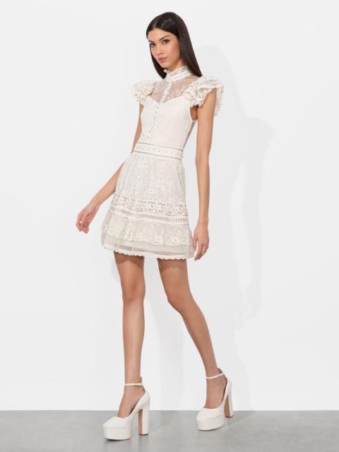 VERNITA EMBROIDERED MINI DRESS