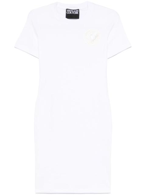 logo-print mini dress