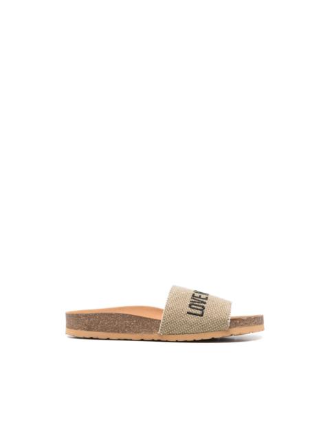 logo detail sandals
