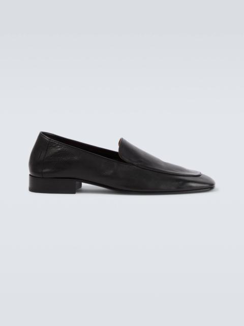 Leather loafers