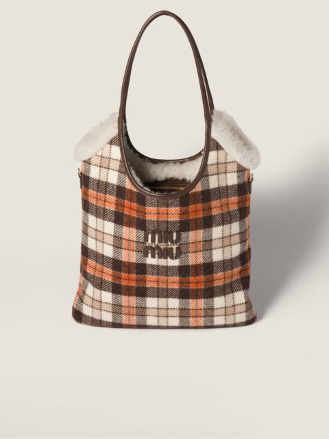 IVY plaid and shearling bag