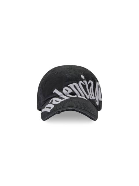BALENCIAGA Men's Diagonal Cap in Black | REVERSIBLE