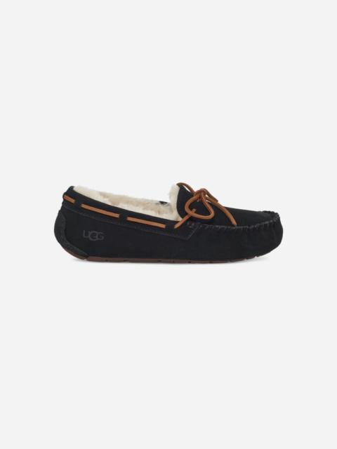 ® Women's Dakota Wool-Lined Suede Slipper in Black/