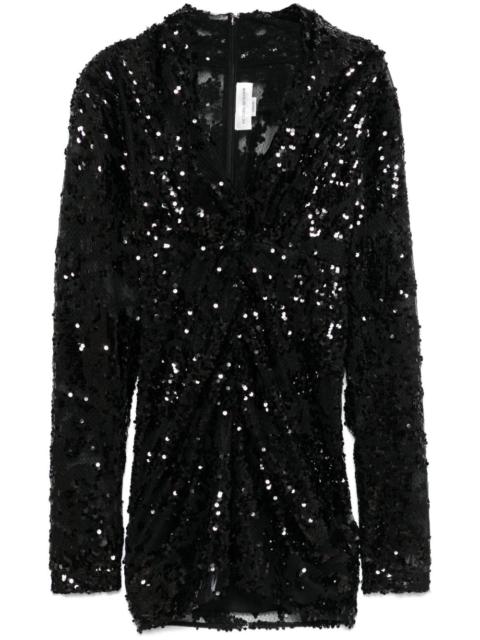 sequinned mini dress