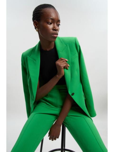 Compact Stretch Single Breasted Tailored Blazer