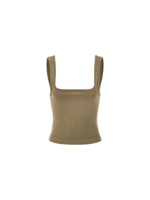SQUARE NECK TANK CORK