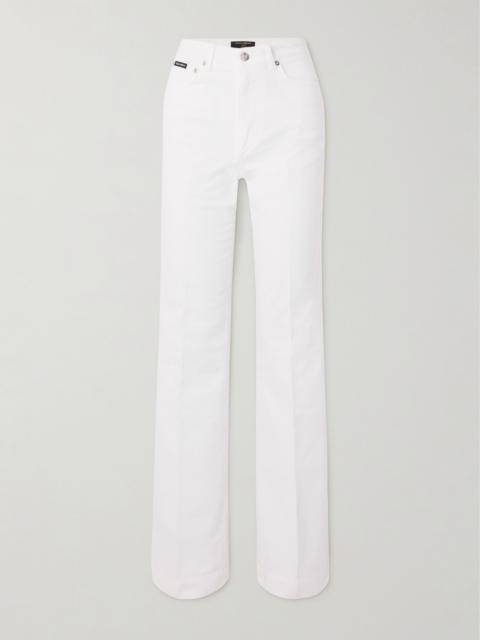 Cotton-twill Flared Pants