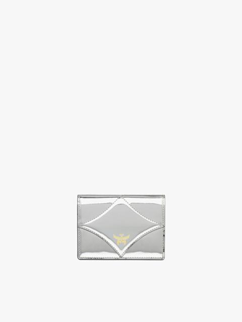 Diamond Wallet in Metallic Mirror Leather