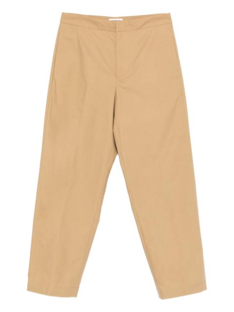 cotton tapered trousers