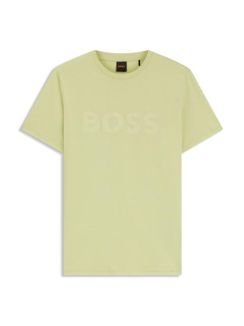 COTTON-JERSEY T-SHIRT WITH LARGE LOGO PRINT