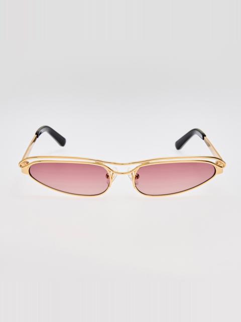 Norma Sunglasses in Gold and Purple