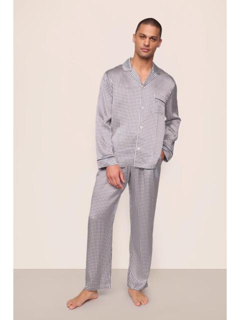 Charles Washable Silk Printed Long PJ Set