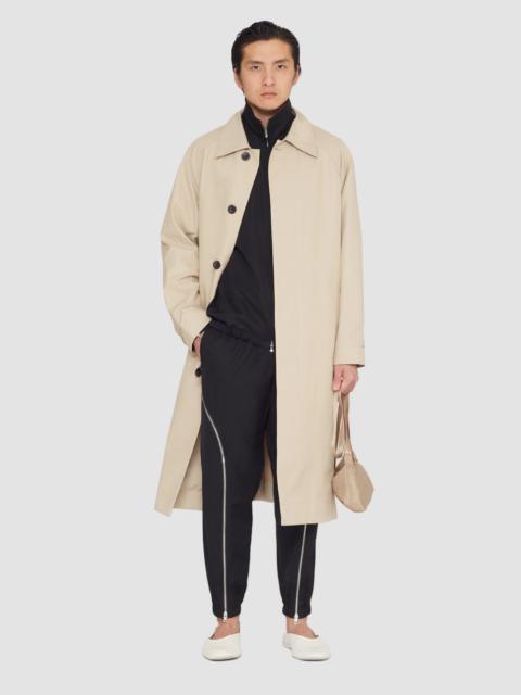 Mid-Length Belted Trench Coat