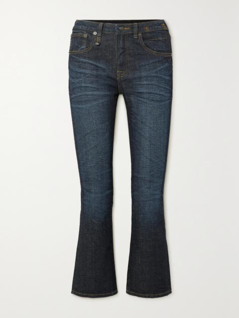 Kick Fit Cropped High-rise Flared Jeans