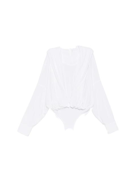 Oversized hooded bodysuit