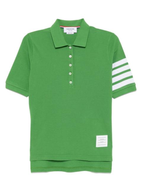 classic pique 4 bar short-sleeved polo top