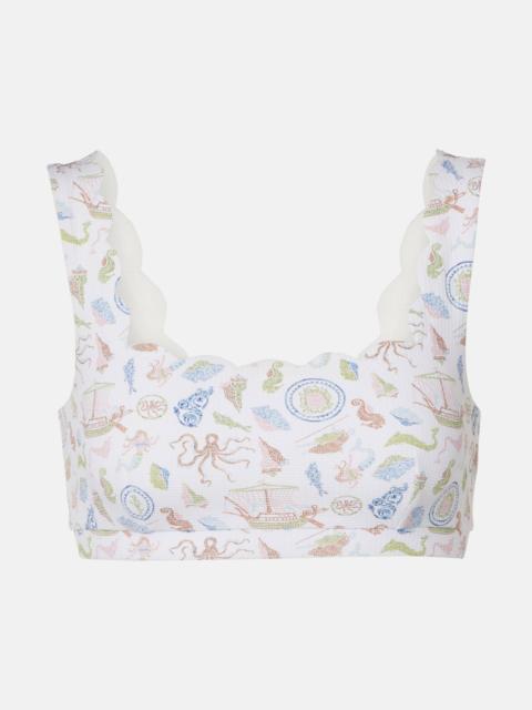 Palm Springs scalloped bikini top