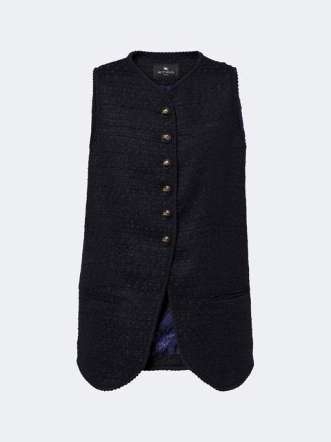 Wool-blend vest