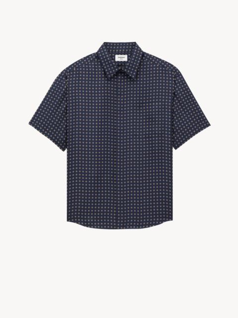 SHIRT IN SQUARE SILK