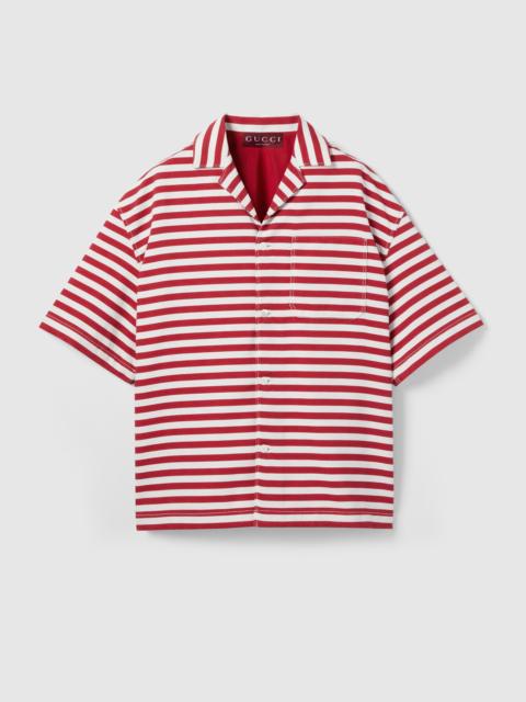 Printed GG cotton jacquard shirt