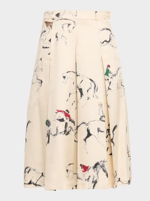 Mark Pleated Bermuda Skirt