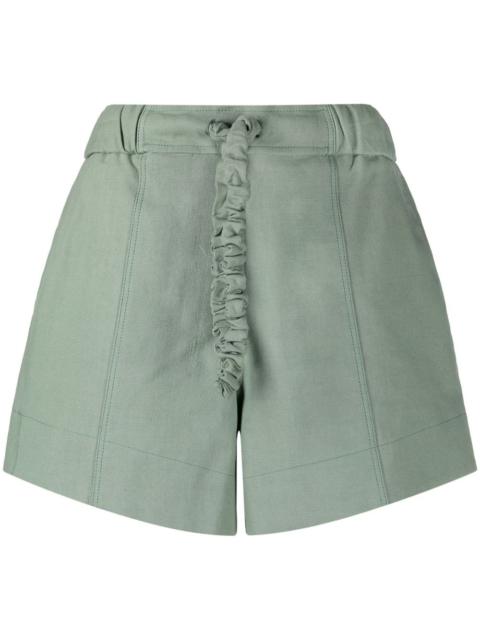 drawstring suiting shorts