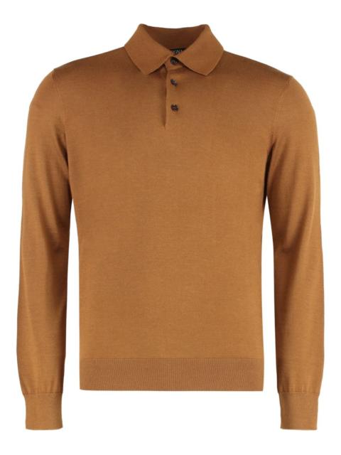 long-sleeve polo shirt