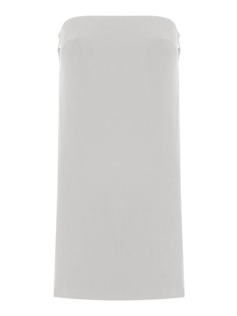 x Sabine Getty Open-Side Mini Dress off-white