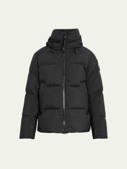 Men's Crofton Matte Nylon Hooded Puffer Jacket