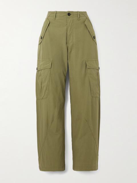 Jesla Cropped Cotton Straight-leg Cargo Pants