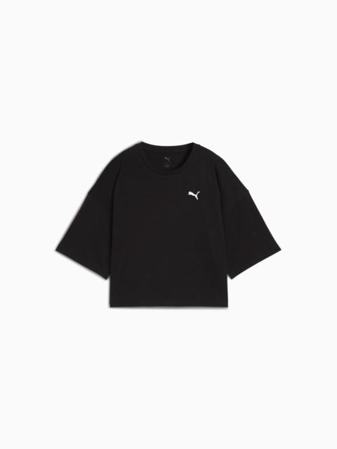 Wardrobe Essentials Women's Oversized Short Tee