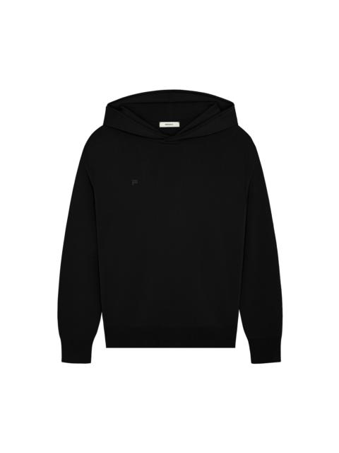 Womens DNA Regenerative Merino Wool Hoodie - Black