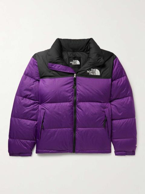 1996 Retro Nuptse Quilted Two-Tone Ripstop and Shell Down Jacket