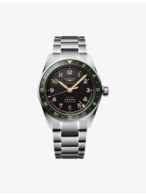 L3.802.4.63.6 Spirit Zulu Time Stainless-Steel Automatic Watch