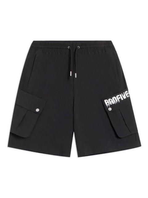 Li-Ning BadFive Graphic Pocket Shorts 'Black' AKSS603-2